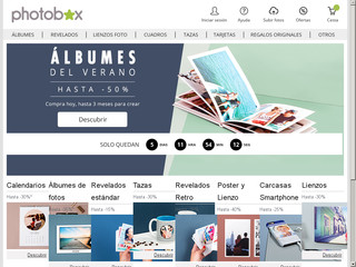 PhotoBox, revelado de fotos y álbumes digitales online