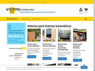VICAPE, tu tienda online de automatismos y motores para puertas de garaje y portones